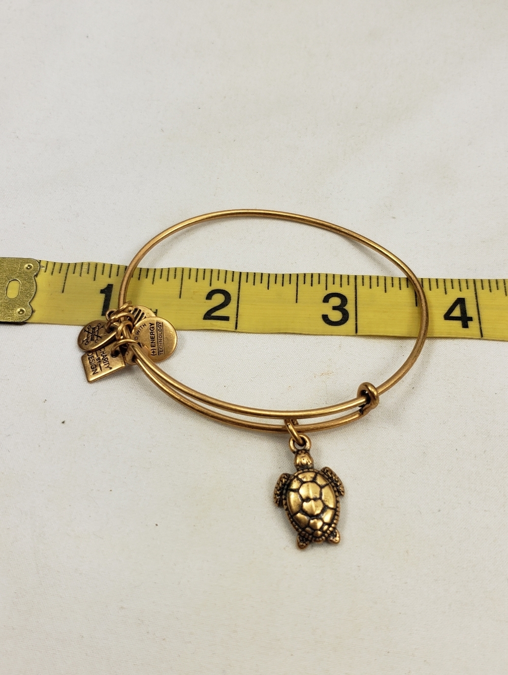 Alex and Ani Turtle Gold Bracelet - Picture 4 of 4